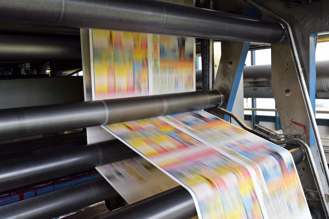 Printing press showing quick turnaround production capabilities